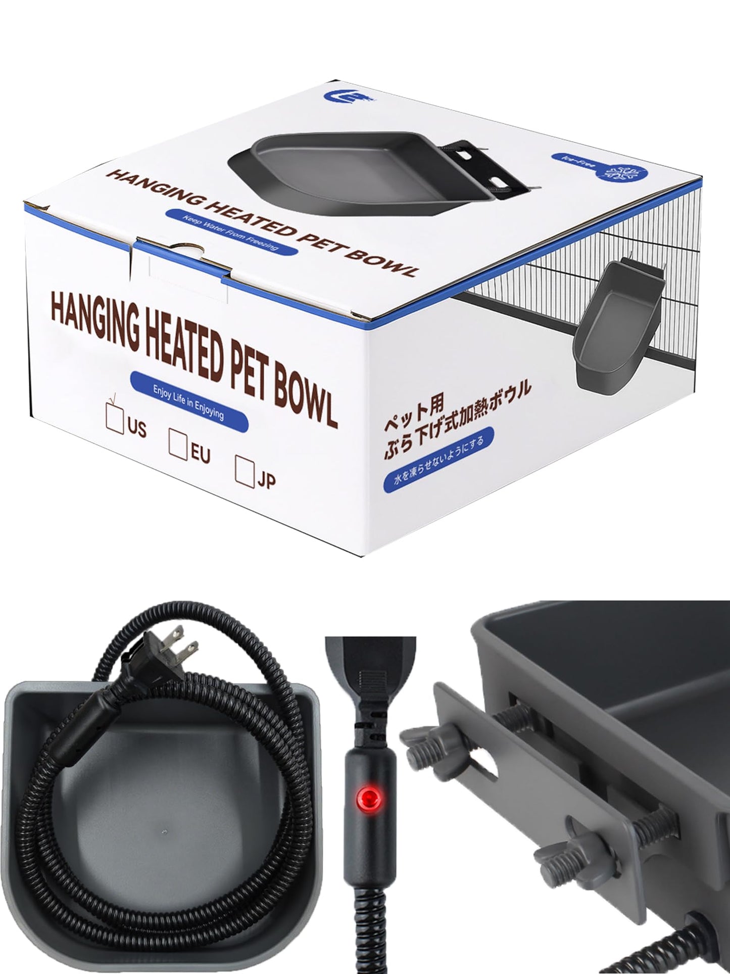 Chicken Waterer for Winter,Automatic Keep Warm Poultry Water Fountain for Outdoor,Hanging Chicken Water Feeder w Thermostat Anti-Freeze Water Bowl for Duck,Turkeys,Quails,Chicks Rabbit in Chicken Coop