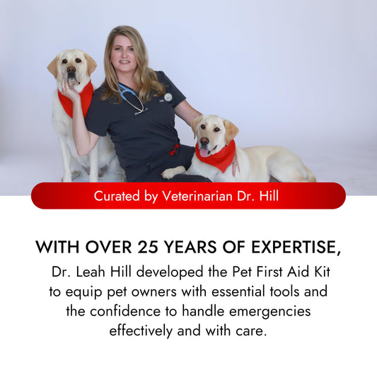 PetVet Medic Cat & Dog First Aid Kit - Dog Emergency Kit, Dog Health Supplies & Dog Wound Care -with Dog Thermometer, Dog Bandages for Wounds - Dog Essentials, Dog Travel Bag (Medium)