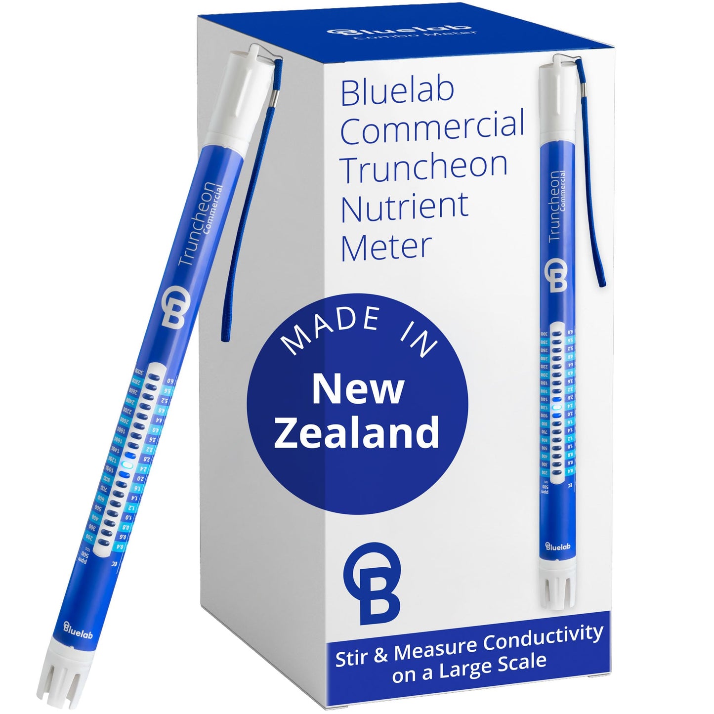 Bluelab TRUNCOMV2 Commercial Truncheon Nutrient Meter with Increased Measurement Range, Digital Conductivity (TDS, EC, ppm 500, ppm 700, CF) Tester in Water, Tool for Hydroponic System and Plant Grow