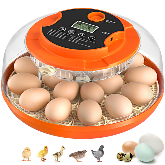 Egg Incubator with Automatic Egg Turning and Humidity Control, 18 Eggs Incubators for Hatching Eggs Chicken Quail Ducks Goose Parrot for Home Lab Farm Classroom