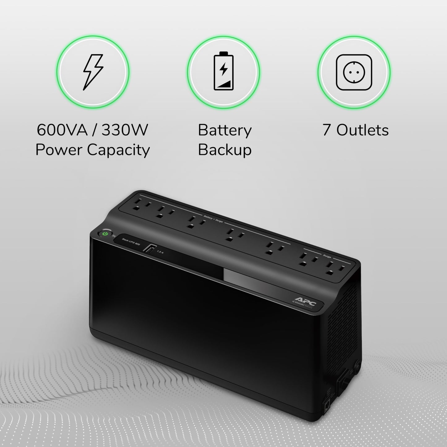 APC UPS and Solar Generator Power Bundle, 600VA UPS for the home/office; and 500W Portable Power Station for off-grid living (BE600M1, PPS500)