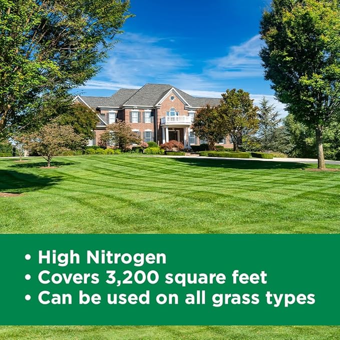Maximum Green & Growth Fertilizer High Nitrogen 28-0-0 Lawn Food Liquid Fertilizer- Spring & Summer- Any Grass Type- Simple Lawn Solutions - Concentrated Quick & Slow Release Formula (2.5 Gallon)