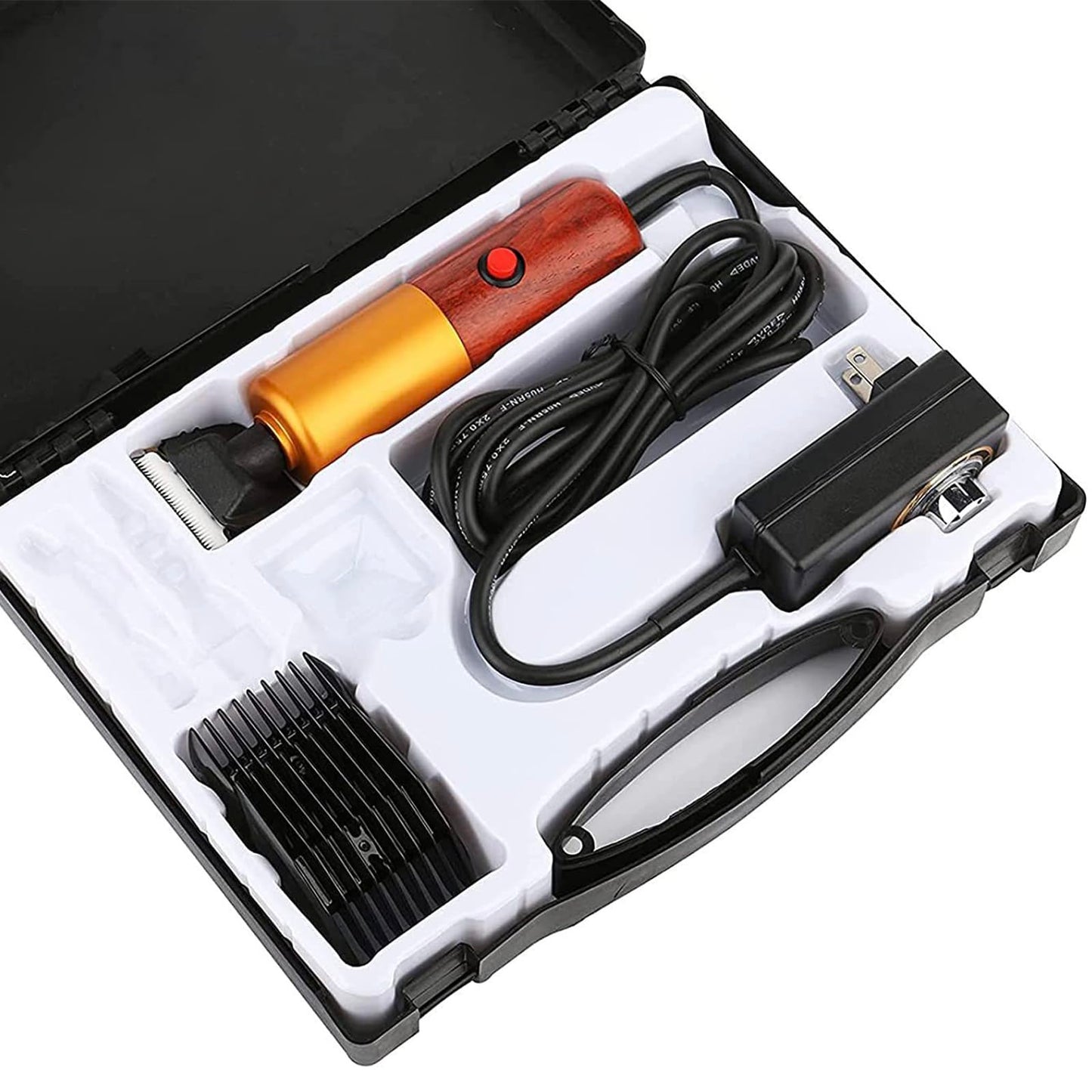 Dog Clippers, Sheep Shears, Electric Dogs Grooming Kit for Animal Shave Grooming with Brush, Carrying Case, Limit Comb Portable Shearing Machine for Dogs Cat Goat