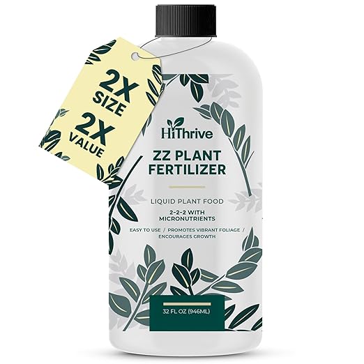 32oz ZZ Plant Fertilizer - Makes 64 Gallons of Liquid Fertilizer for Indoor Plants, Outdoor & Houseplant Food for ZZ Plant Live - Nutrient-Rich Formula for Glossy Leaves & Strong Roots
