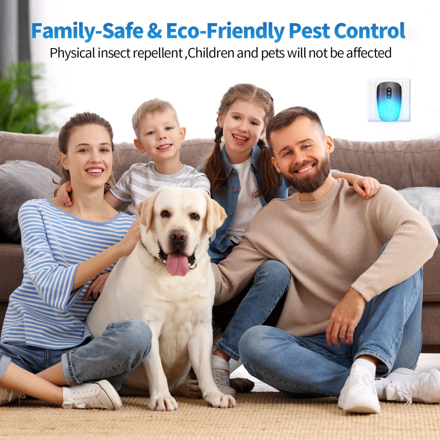 2025 Upgraded Ultrasonic Pest Repellent Indoor Insect Repeller, Pest Control, Repellent Roach, Mouse, Mosquito, Mice, Spider, Bugs, Ant, Rodent Repellent Ultrasonic Plug in, 3 Mode Switching, 6 Packs