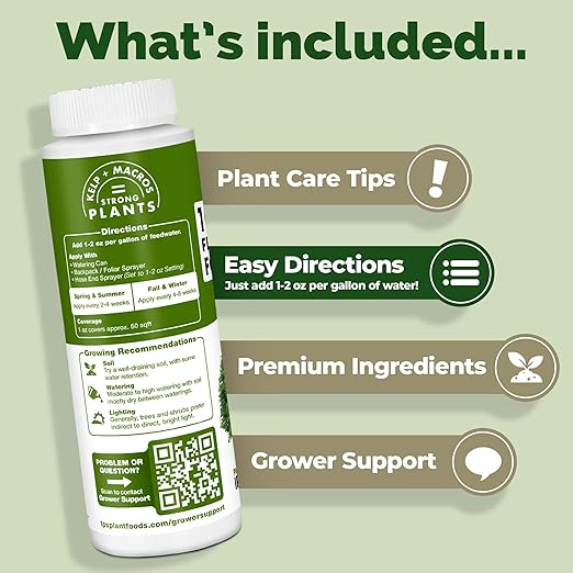 TPS NUTRIENTS Liquid 10-10-10 Fertilizer for Trees and Shrubs, Triple Ten NPK Plus Iron and Micros, Liquid Plant Food 8 oz (250mL)