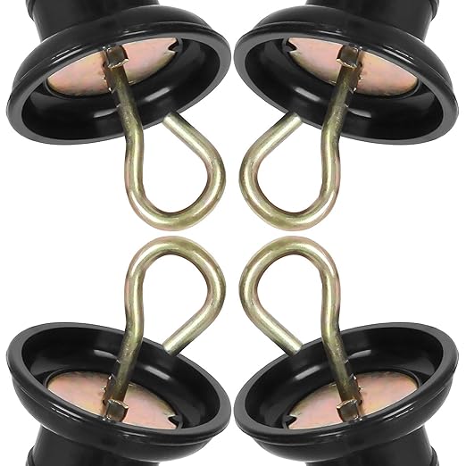 10 Pack Plasitc Electric Fence Gate Handles Insulators Ranch Fences Accessories, Simple Tension Gate Handle with Spring for Electric Fence, Black