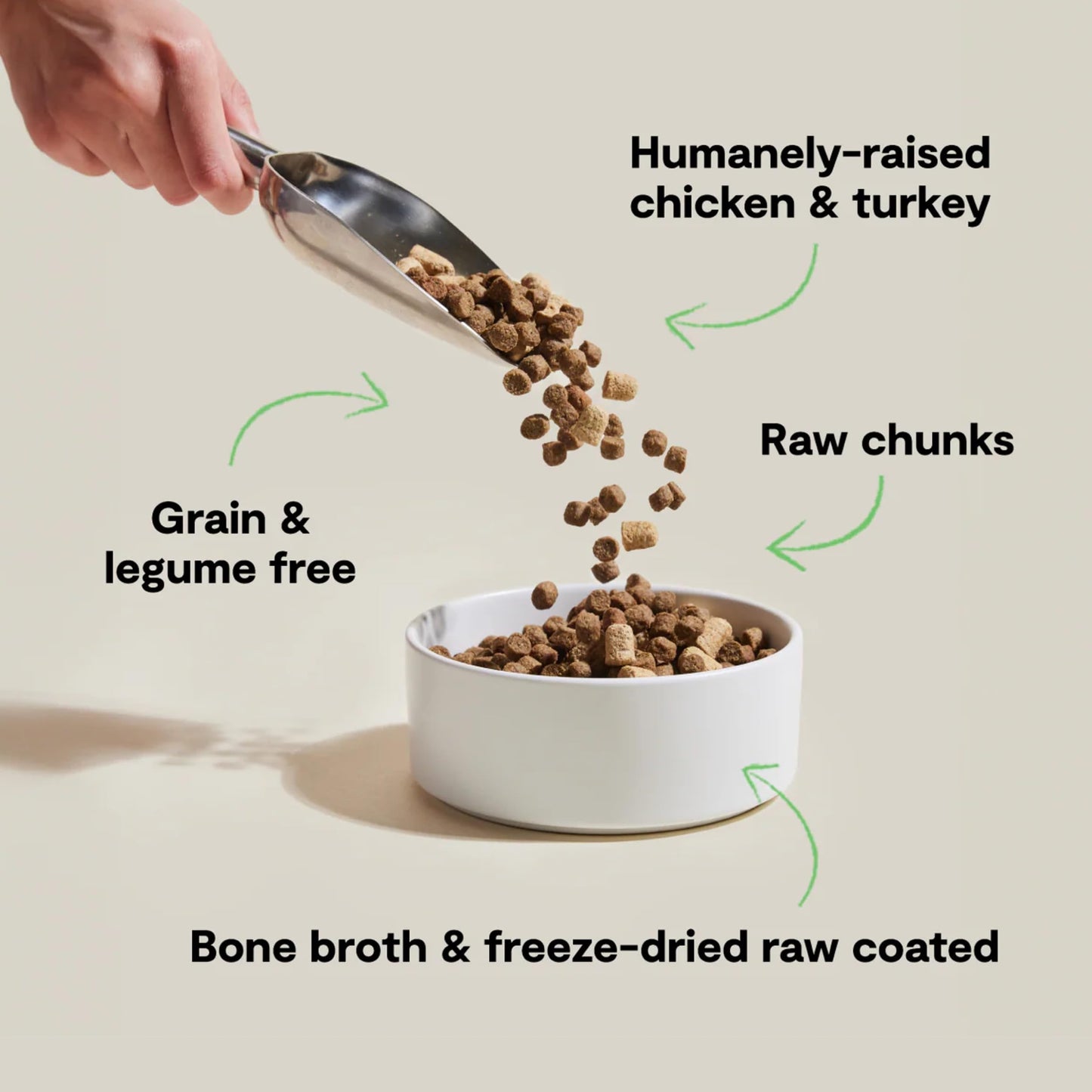 Open Farm, RawMix Grain-Free Dry Dog Food, Protein-Packed Kibble Coated in Bone Broth with Freeze Dried Raw Chunks, Chicken & Turkey, Open Prairie Recipe, 20lb Bag