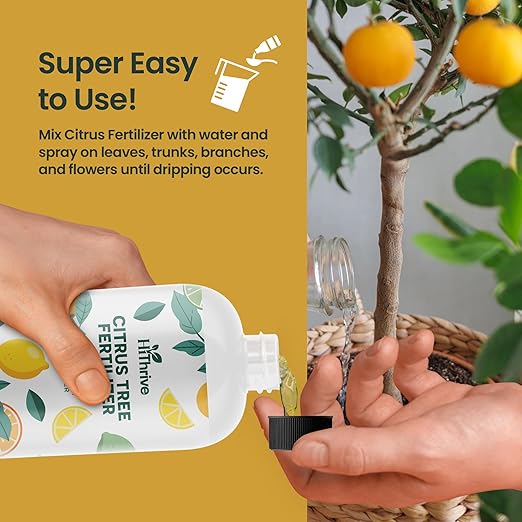 32oz Citrus Fertilizer & Fruit Tree Fertilizer - Makes 64 Gallons of Tree Food for Fruit Trees, Oranges and Other Citrus Trees, Premium Liquid Plant Food for Healthy Growth and Juicier Harvests