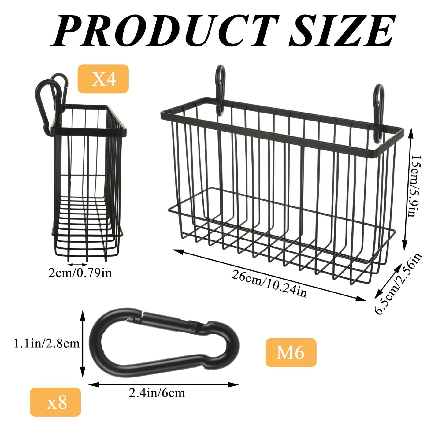4PCS Rabbit Hay Feeder Guinea Pig Hay Feeder, Heavy Duty Metal Frame Feeding Hay Rack Pet Feeder, Small Animal Basket with Hook for Rabbits Guinea Pigs Chinchillas Timothy