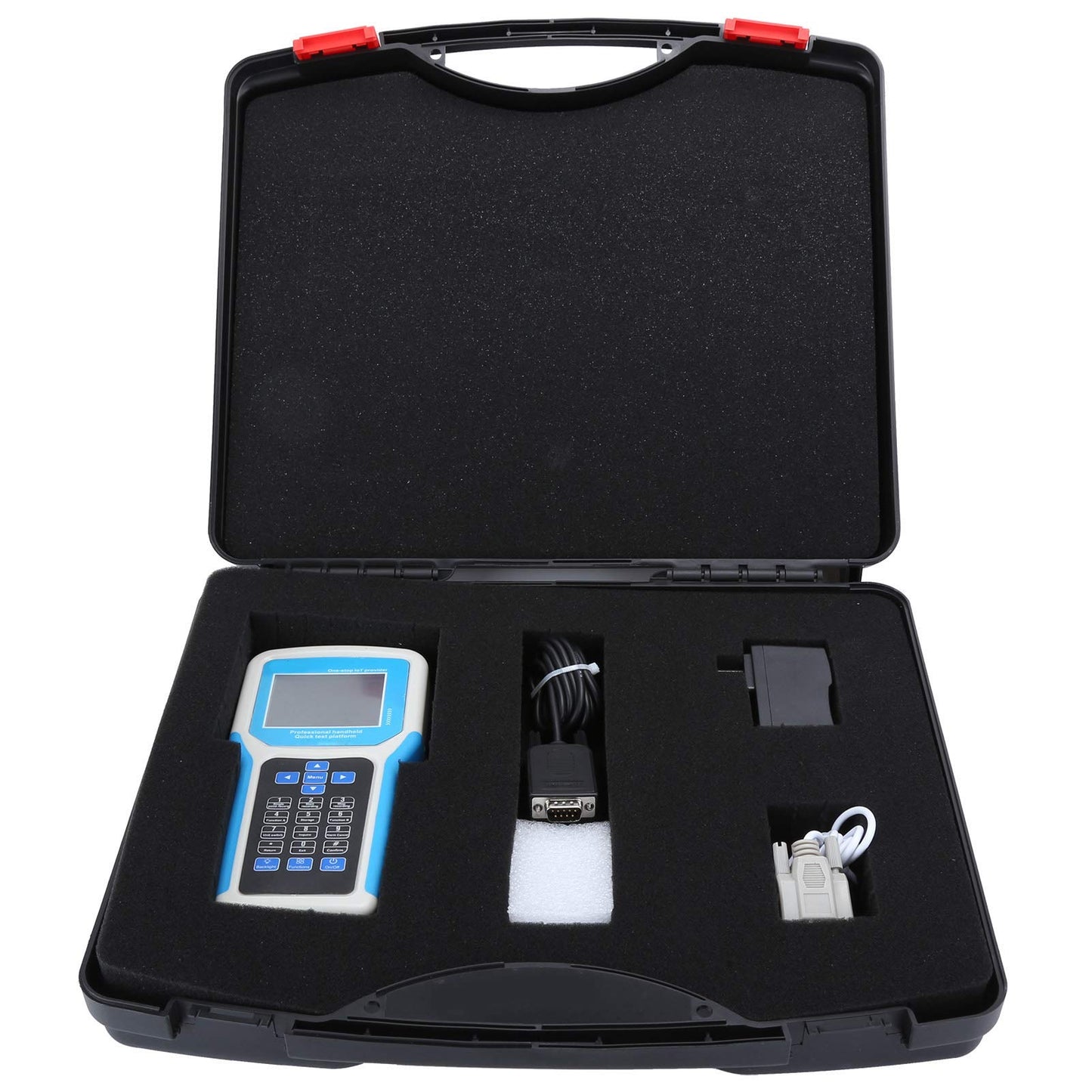 Soil Tester, 7-in-1 2.8in LCD Display High Sensitivity Handheld Soil PH Meter Kit Soil Temperature Humidity Conductivity Nitrogen Phosphorus Potassium Moisture Meter for Petrochemical, Agriculture