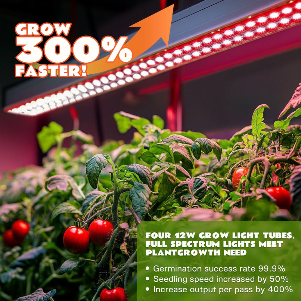 2-Tier Hydroponics Growing System for Tall & Climbing Plants, Awokabud Planters for Flowers and Plants,Indoor Herb Garden Kit with Adjustable LED Grow Light, Automatic Water Circulation-32 Pods