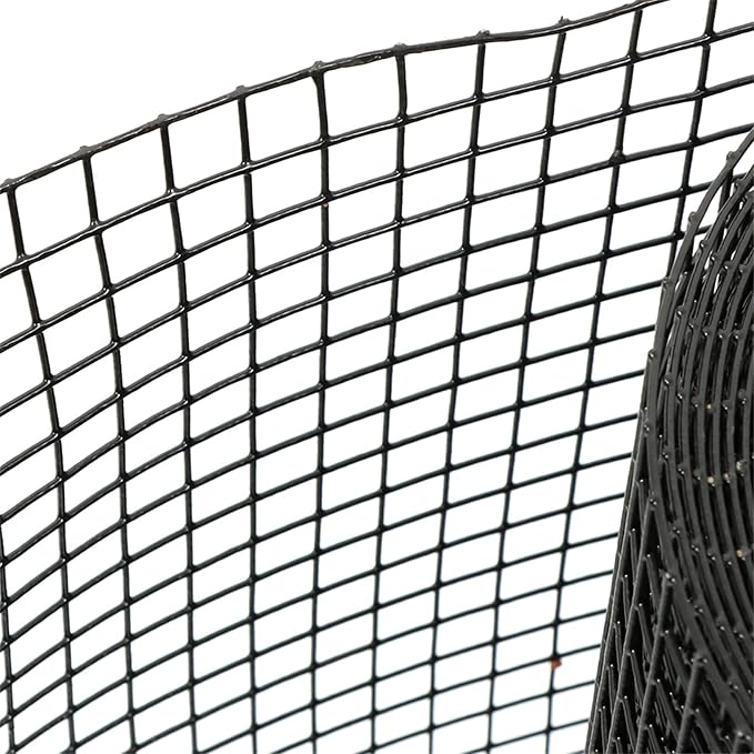LABLT 36 in x 50 ft Hardware Cloth, 1/2 in Chicken Wire Fence for Chicken Coop Fences and Poultry Animal Netting (19 Gauge, Black)