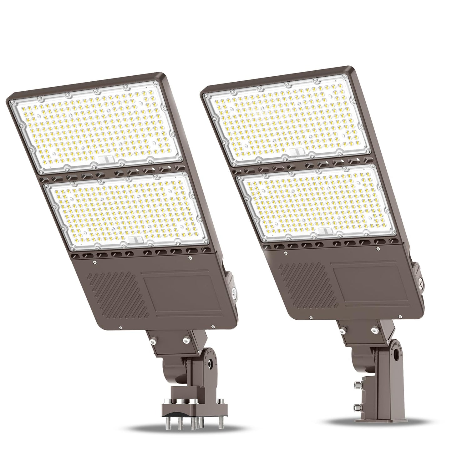 ADUB 320W 250W 200W LED Parking Lot Lights with Photocell, UL Listed, 5000K Slip Fitter Arm Mount