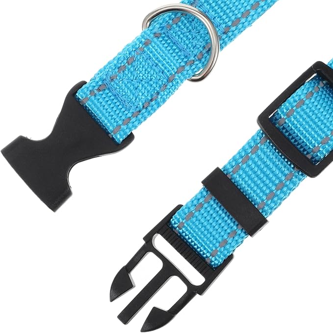10 Pack Reflective Goat Collars with Bells, Cow Horse Sheep Grazing Copper Bells and Adjustable Nylon Collar Set Pet Anti-Lost Loud Bronze Bell for Small Farm Animal Goat Sheep Cow Accessories