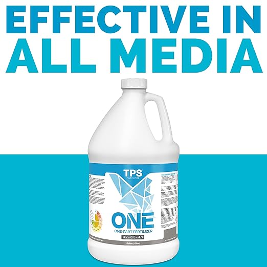TPS NUTRIENTS One Liquid One Part Plant Nutrient from Veg to Bloom, for Lush Growth and Dense Flowers, 1 Gallon (128 oz)