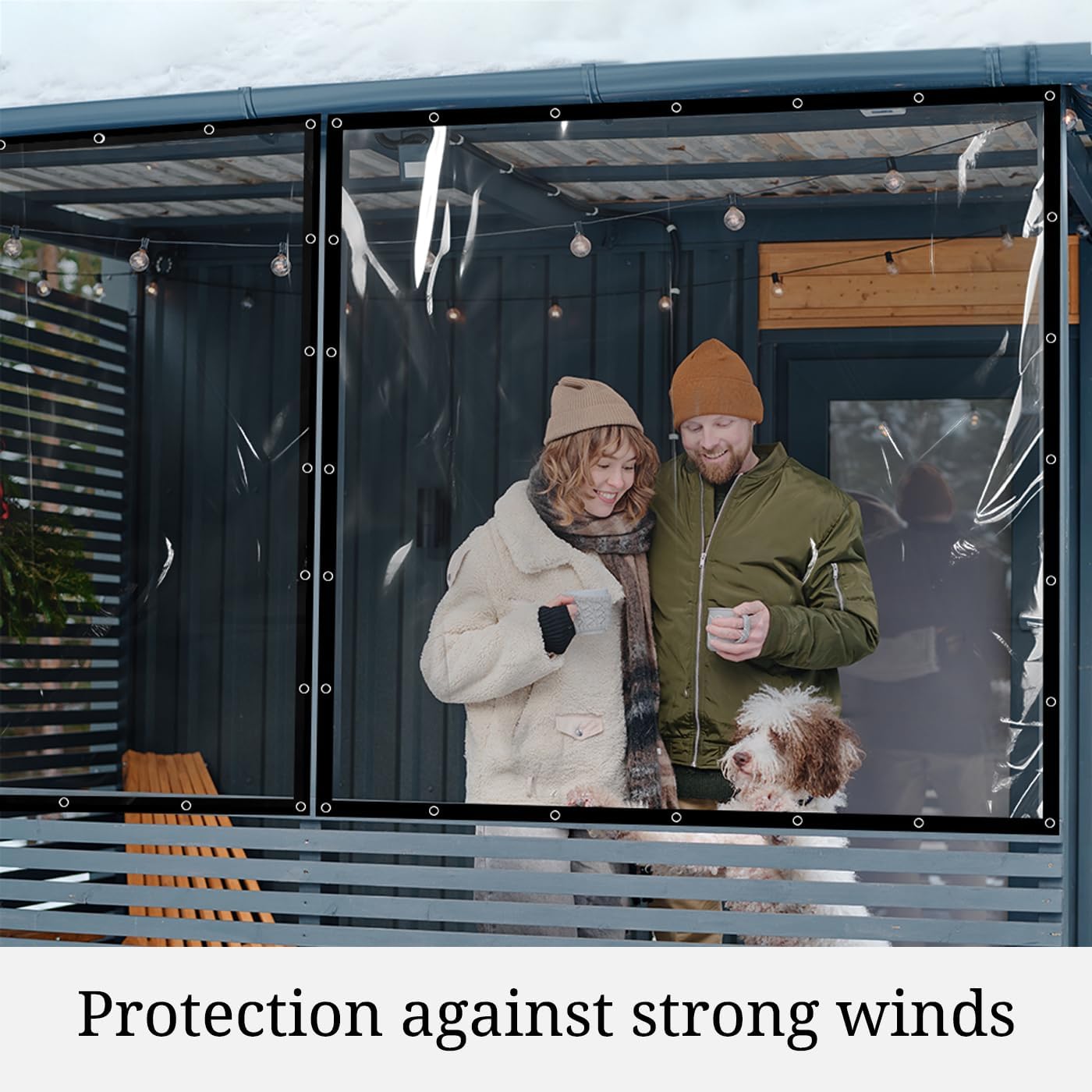 Covers & all Clear Tarp Heavy Duty Waterproof, 20mil Clear Tarp with Grommets, Outdoor Tarp for Patio Covers, Porch Screens, Greenhouses, Chicken Coop (8' H x 12' W Feet), Indoor or Outdoor Use