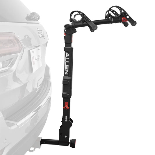 Allen Sports Premier Locking Quick Release 2-Bike Carrier for 2 in. & 1 4 in. Hitch, Model QR525 , Black