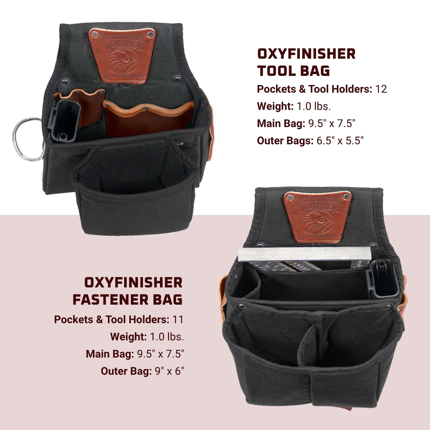 Occidental Leather The Finisher Tool Belt Set - X-Large, Left Hand - 25 Pockets & Tool Holders - Made in USA