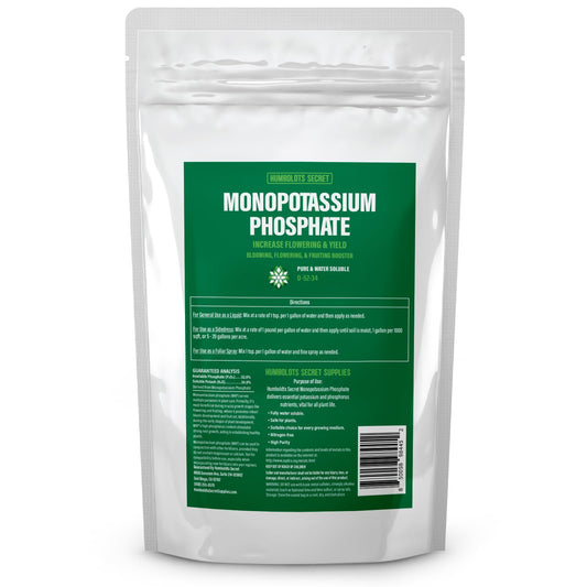 Humboldts Secret Monopotassium Phosphate 0-52-34 | MKP Fertilizer Bloom Booster for Flowers, Fruits & Vegetables | High Purity Water Soluble Phosphorus and Potassium Plant Food | 5 lb