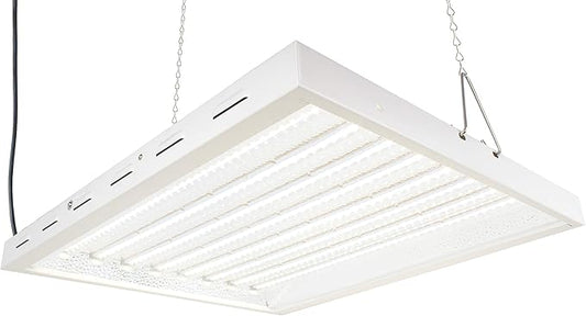 2X2Ft 100W LED Grow Lights with 5500K White Spectrum and Over 2.0 PPF/W and 20000 Lumens Great for Retrofit T5 2Ft 8 Lamp Fluo. Lights or 250W MH System, Grow Double Fast! (2X2, W55)