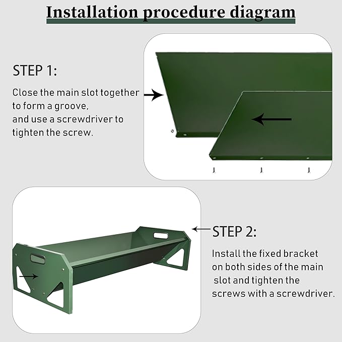 45 Inch Stainless Steel Feed Trough, Heavy Duty Goat Feeder, Livestock Feeder Large Capacity & Easy to Clean, for Calves, Goats, Sheep, Horses, Alpacas