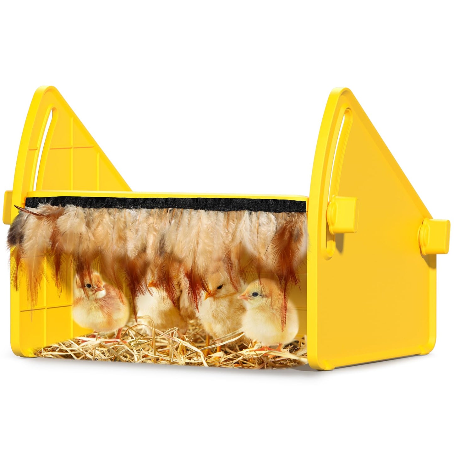 Heating Brooder Plate for Chicks Ducklings, Adjustable Brooder House for Keeping Poultry Warm(Yellow, M)