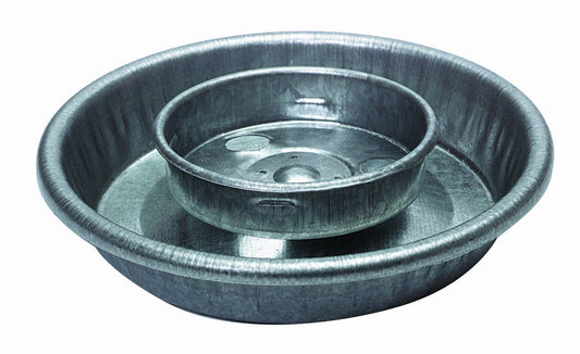 Baby Chick Waterer Base - Little Giant - Metal Waterer Base Jar, 1 Quart (Item No. 9826)