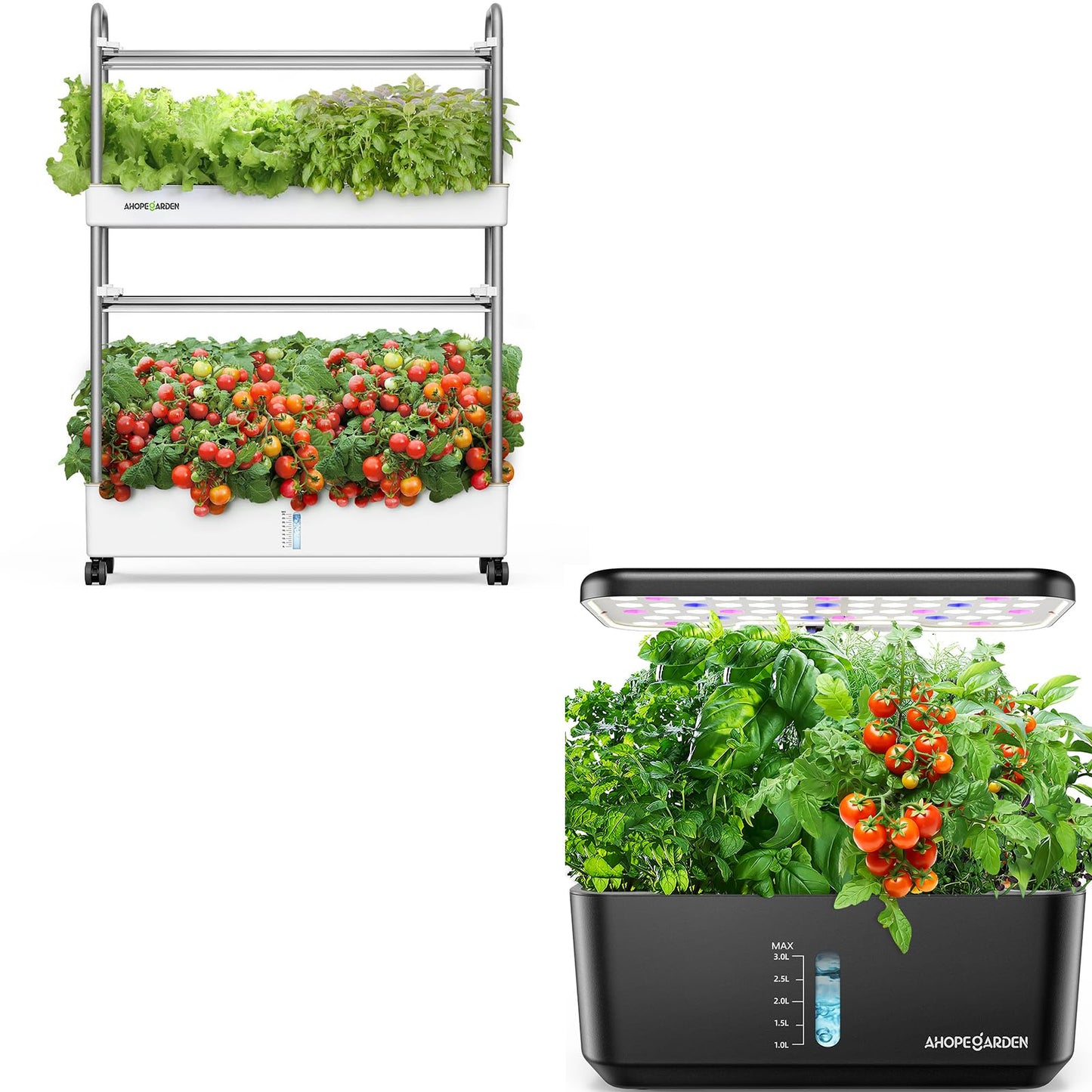Indoor Garden Hydroponics Growing System, 60 Pods Vertical Garden with LED Grow Light - Plant Germination Kit Aeroponic Veggie Flower Fruit Growth with Smart Socket & Pump System for Home