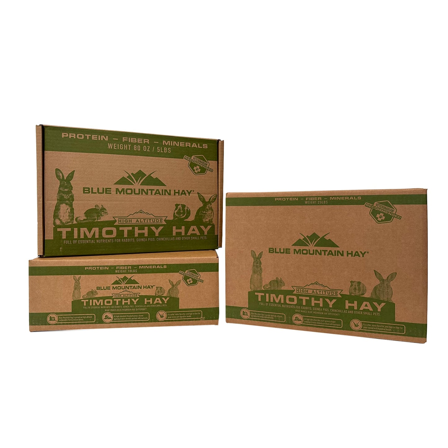 Blue Mountain Hay | Fresh Timothy Hay (10 Pounds) | Great for All Ages | High-Altitude Hay Pet Food for Rabbits, Guinea Pigs, Chinchillas, Hamsters, and Other Small Pets