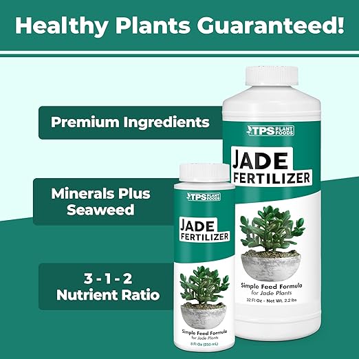 TPS NUTRIENTS Jade Fertilizer for All Jade and Crassula Plants, Liquid Plant Food, 32 oz (1 Quart)