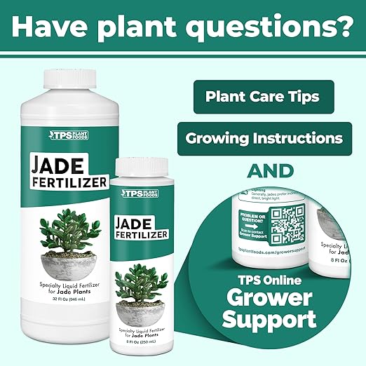 TPS NUTRIENTS Jade Fertilizer for All Jade and Crassula Plants, Liquid Plant Food 8 oz (250mL)