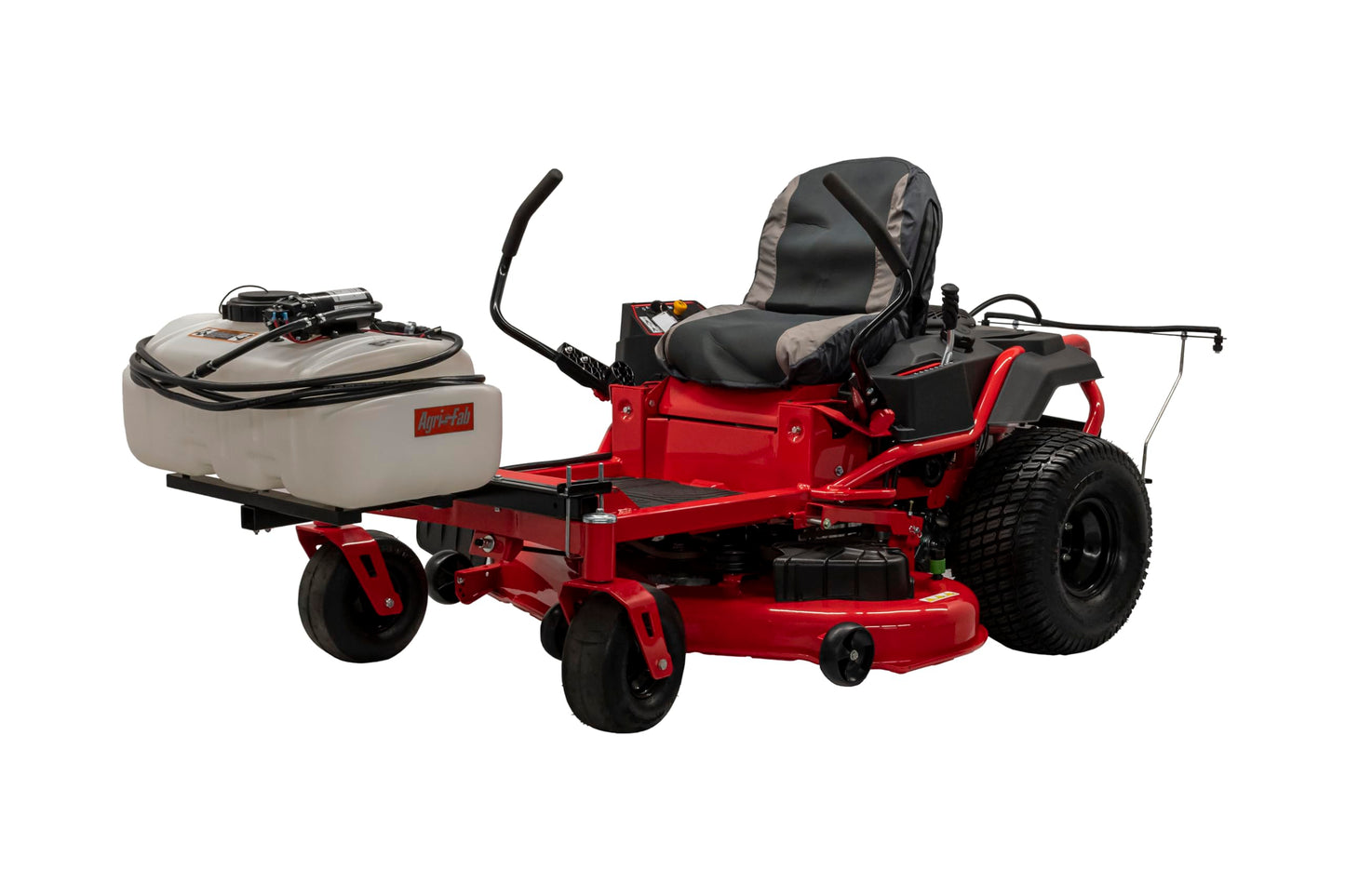 Agri-Fab 45-0628 Zero Turn Riding Lawn Mower Sprayer with Boom and Spray Wand 15 - Gallon Capacity Tank, 2.2 GPM, 100 PSI Sprayer Pump, Universal Design fits Many Zero Turn Brands