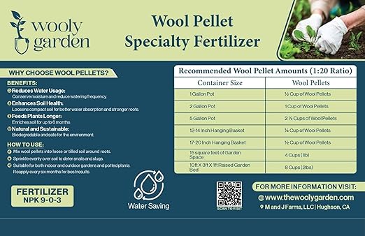 Wool Pellet Specialty Fertilizer (2lbs)