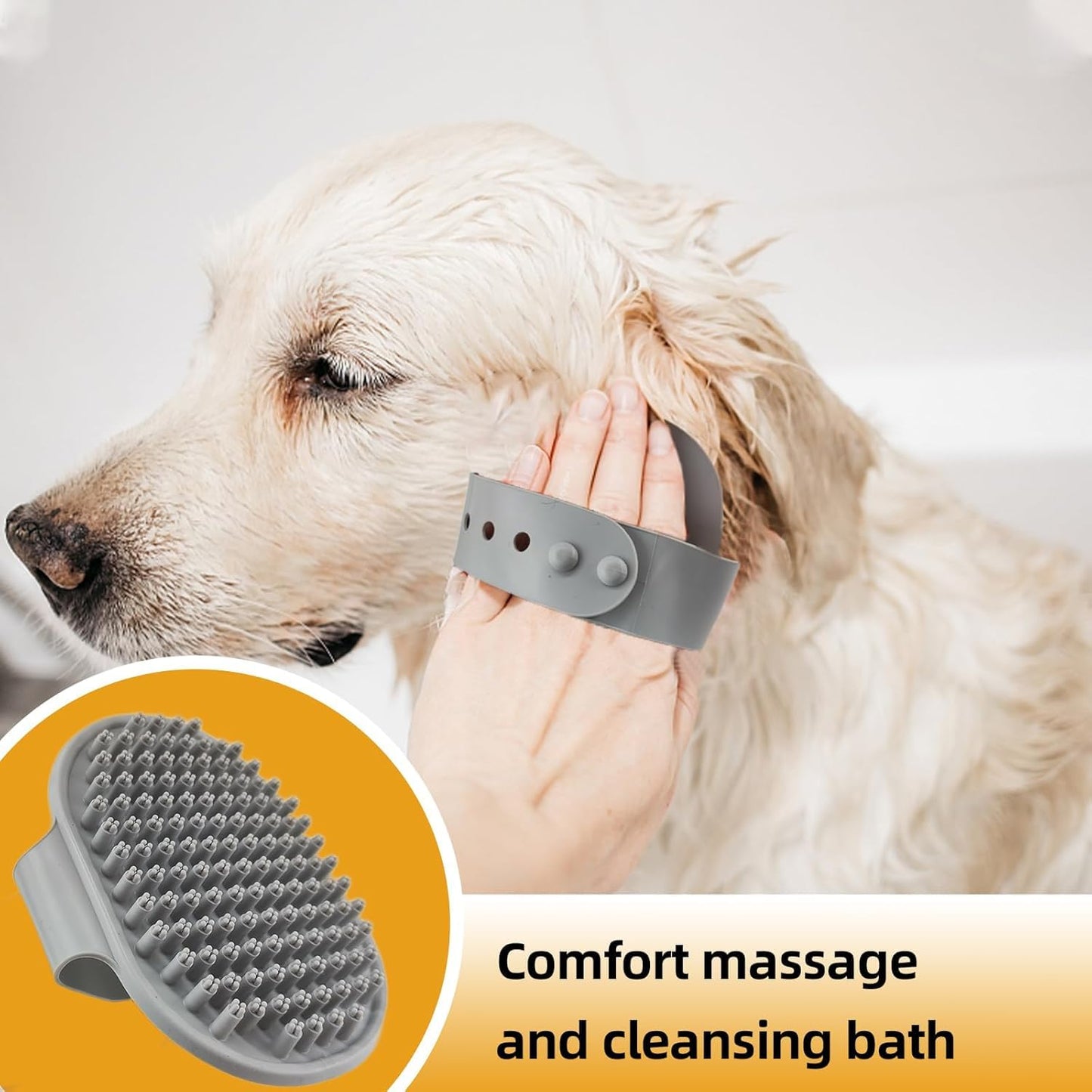 KUEIOX Dog Brush for Shedding,9 PCS in One Pet Slicker Hair Brush Kit with Pet Nail Clipper and File - Dog Cat Grooming Deshedding Undercoat Rake Brush Comb for All Small Large Dogs Cats Grey