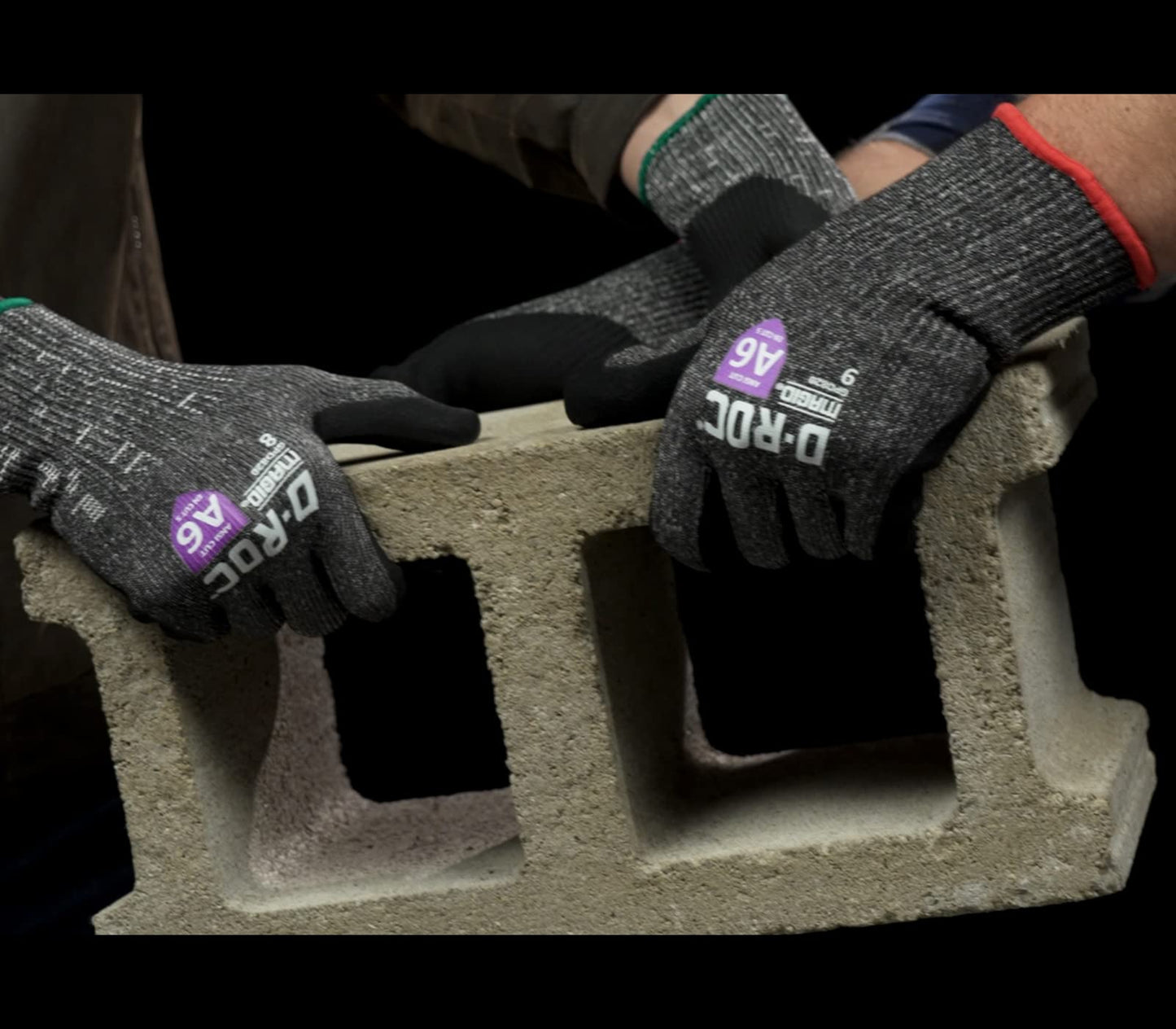 MAGID D-ROC ANSI A6 NitriX Palm Coated Touchscreen Gloves, 12 Pairs, Size 10/XL, GPD820