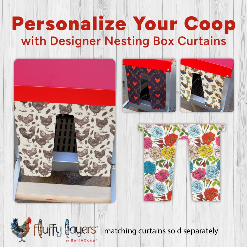 RentACoop Roll-Out Reversible Nesting Box Efficiency (One Compartment) for Chickens, Ducks, Poultry
