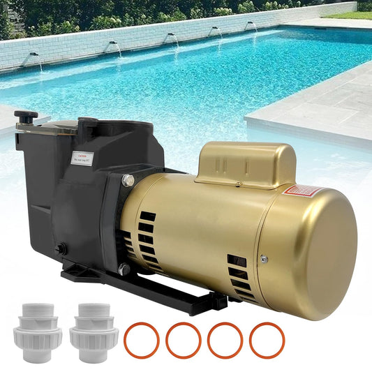 W3SP2615X20 2HP Pool Pump 115/230V Single Speed Compatible with Hayward Super Pool Pump SP2615X20 for All In-Ground Pool and Spa