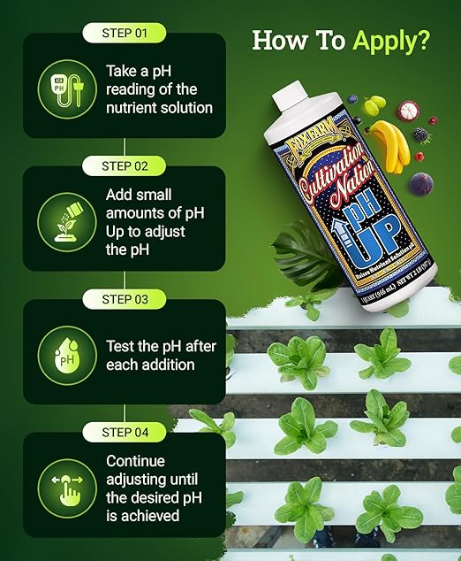FoxFarm Cultivation Nation pH Up - Liquid Nutrient Solution Adjuster, Raises pH Levels for Hydroponic & Soil Gardens - Formulated with Potassium Hydroxide for Optimal Growth (Quart)