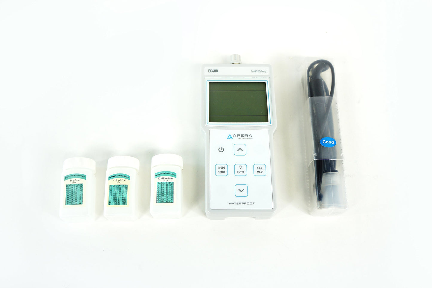 Apera Instruments AI412 EC400 Portable EC (Conductivity)/TDS Meter Kit, 0 to 200.0 MS/cm Measuring Range