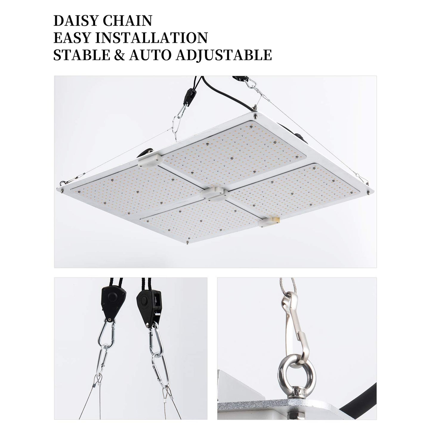 LED Grow Lights,VTPHOTIC Full Spectrum LED Grow Light for Indoor Plant Coverage Compatible Upgraded LM301B Diodes for 4.5x4.5ft Coverage Hydroponic Seeding Veg and Bloom Greenhouse