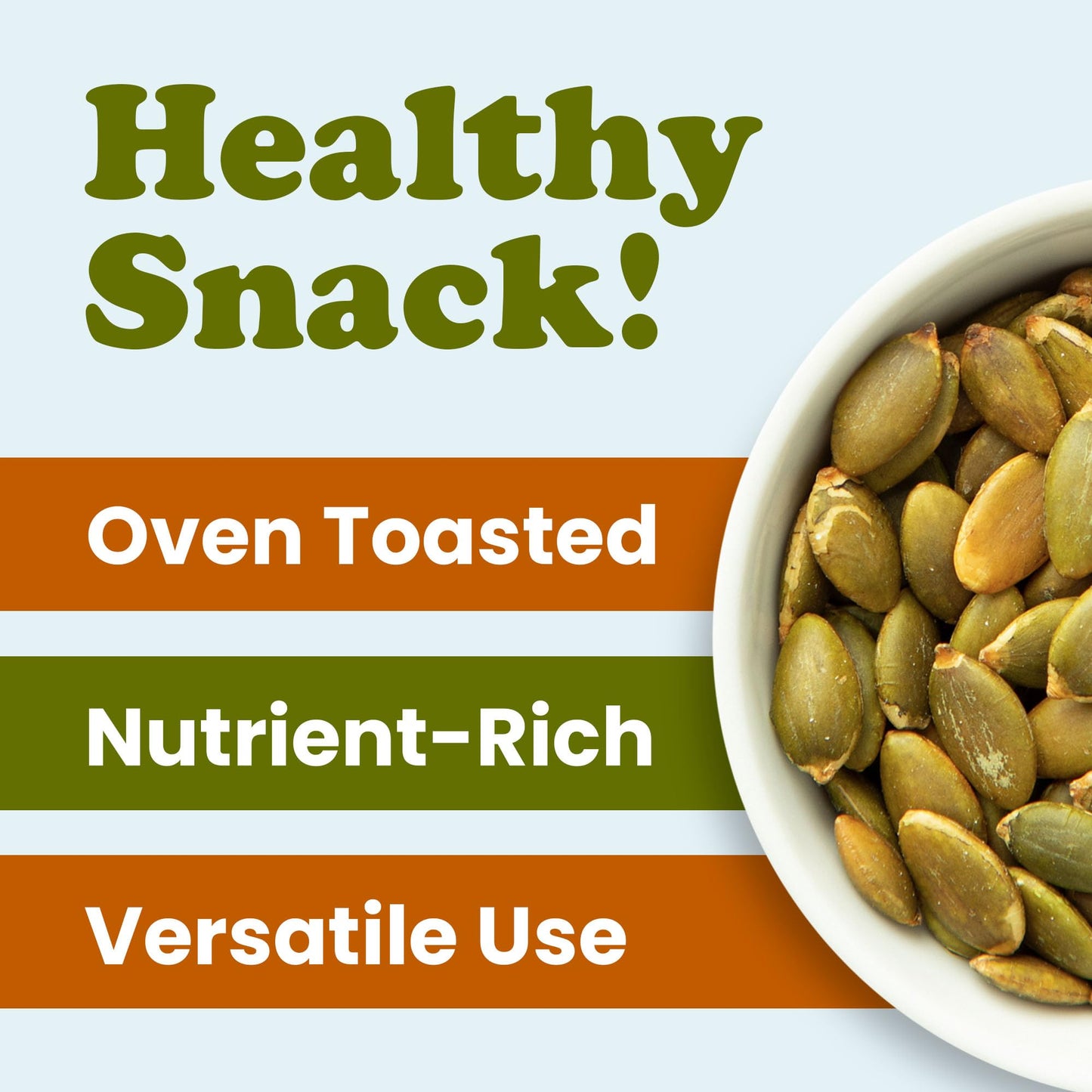 Food to Live Organic Dry Roasted Pumpkin Seed Kernels, 8 Pounds - Non-GMO, Unsalted, Oven Roasted Whole Pepitas, No Oil Added, Shelled, Vegan, Kosher, Keto, Bulk. Low in Carbs. High In Protein.