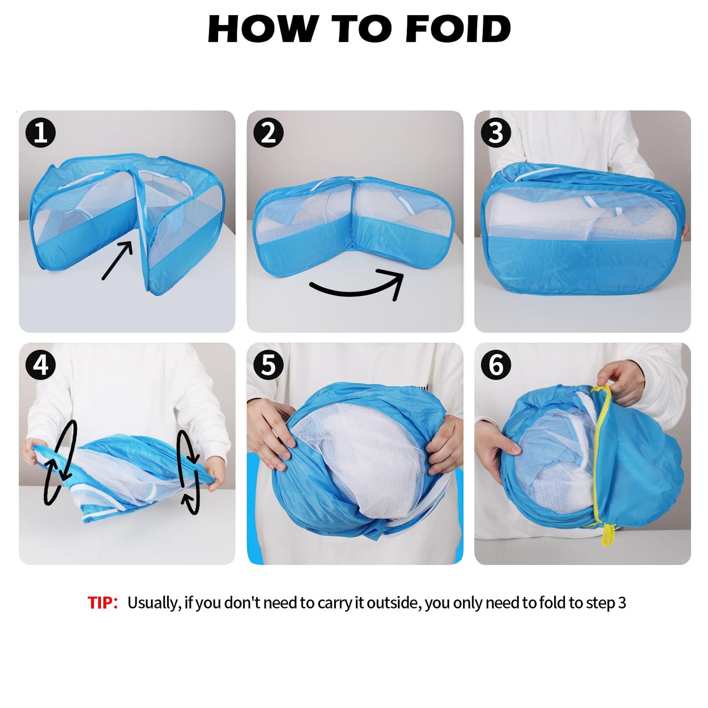 UWE Small Animal Playpen, Chicken Brooder Box with Cover Top, Portable Outdoor Exercise Pet Cage Tent, Waterproof Breathable Pet playpen Indoor for Chick Ktiien Bunny Hamster Guinea Pig, Blue