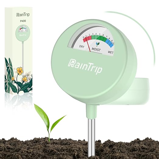 [Upgraded] Soil Moisture Meter, Moisture Meter for Plants, Soil Tester, Great for Garden, Lawn, Farm, Indoor & Outdoor Use, No Battery Required
