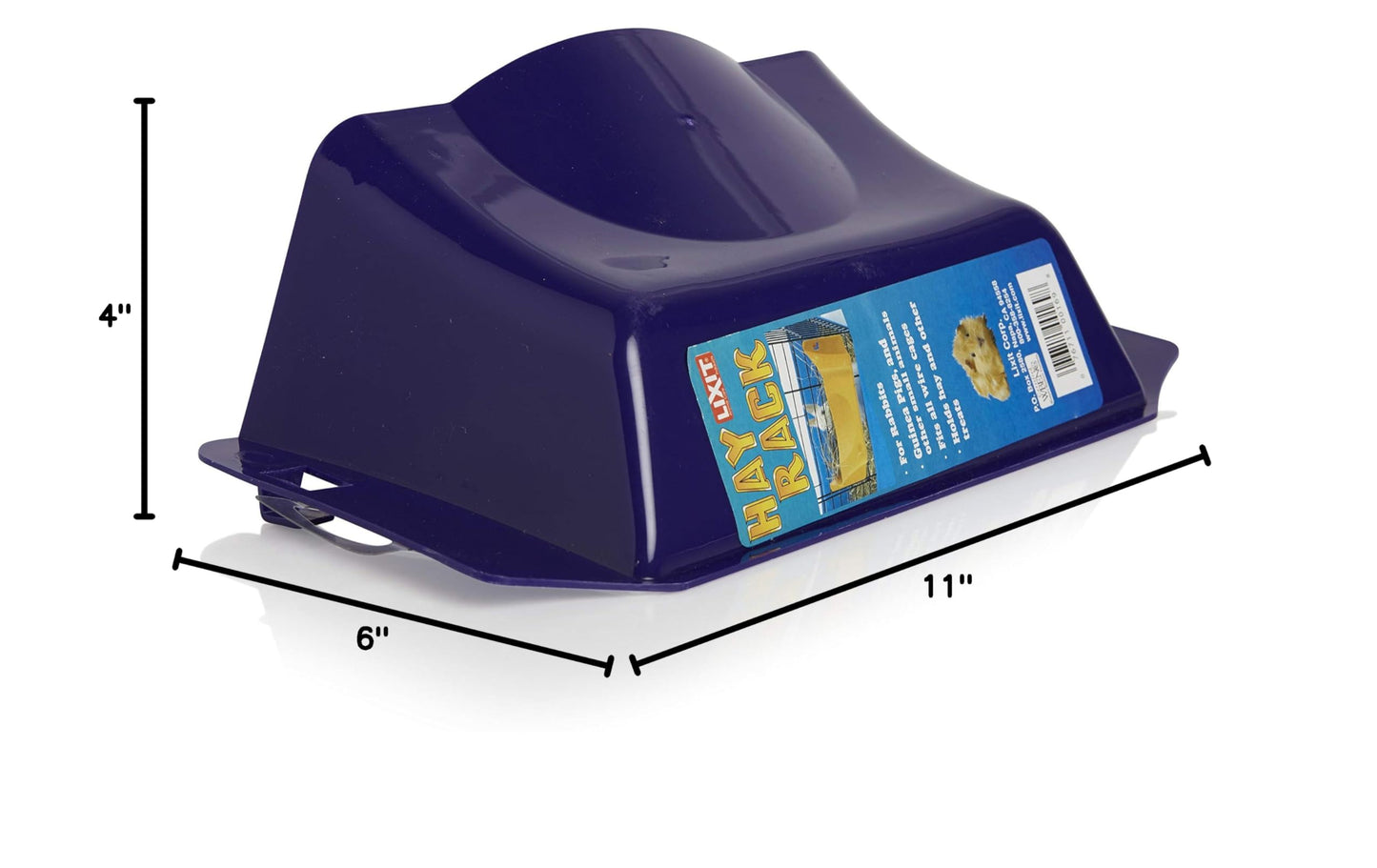 Lixit Cage Hay Rack for Rabbits and Other Small Animals (Purple)