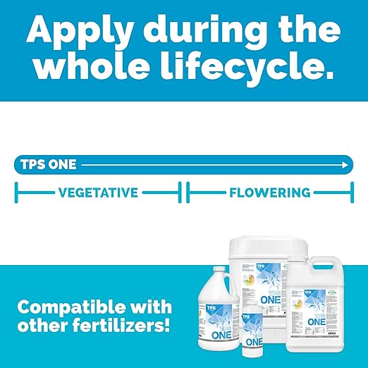 TPS NUTRIENTS One Liquid One Part Plant Nutrient from Veg to Bloom, for Lush Growth and Dense Flowers, 1 Gallon (128 oz)