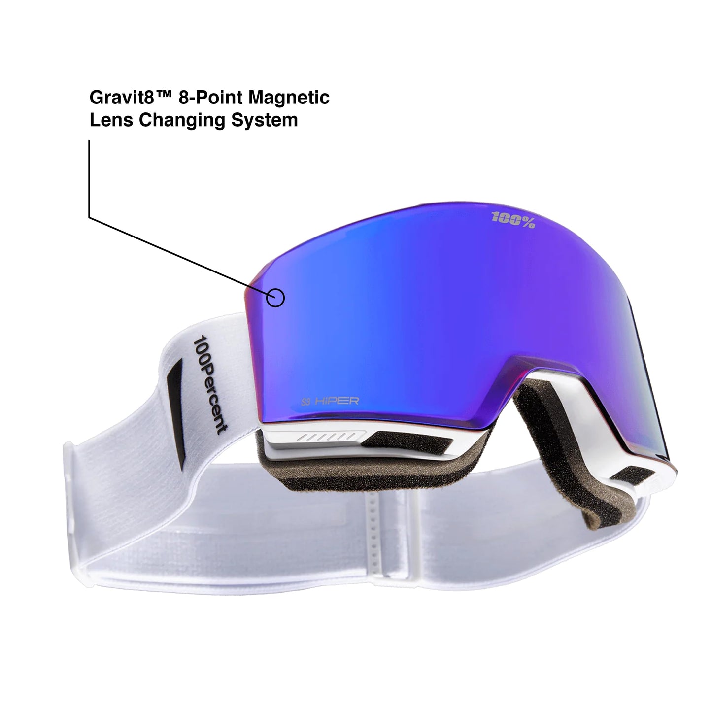 100% NORG HiPER Premium Protective Goggles (Badlands - Mirror Red Lens)
