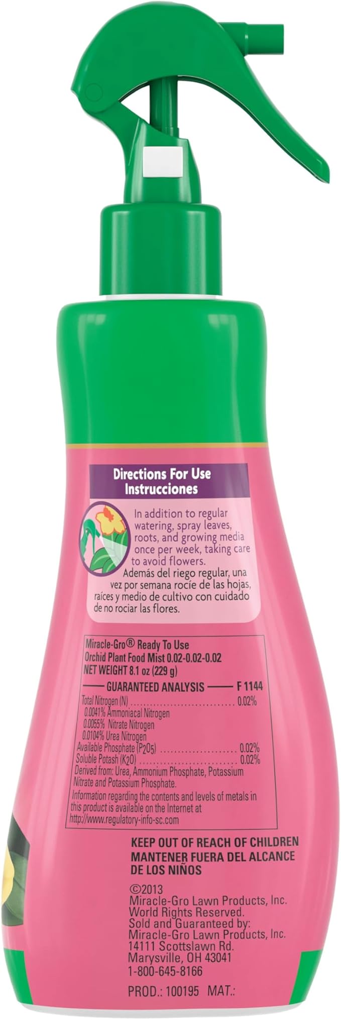 Miracle-Gro Orchid Care Bundle, Includes Potting Mix and Plant Food Mist, For Indoor and Outdoor Container Orchids