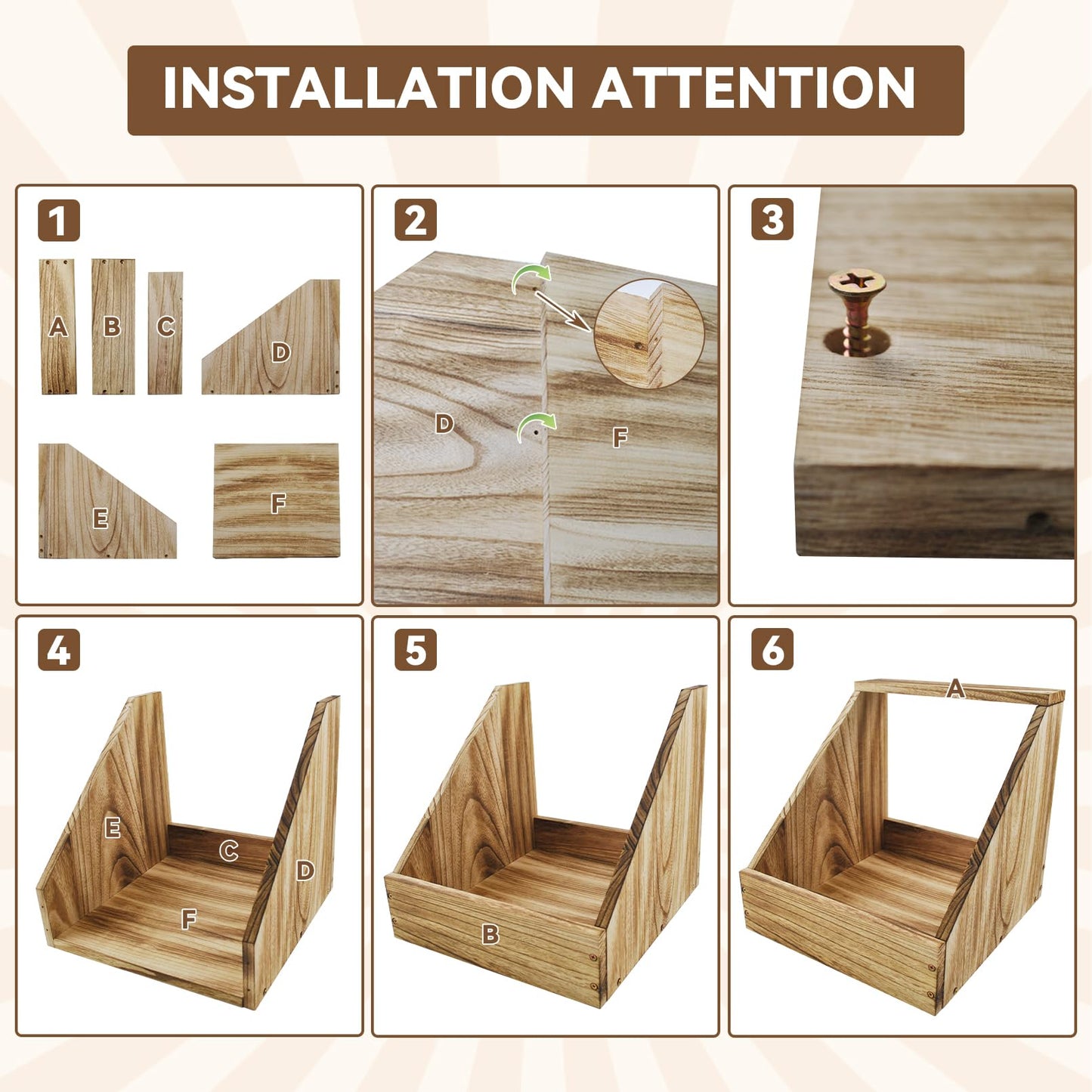 MUYG Chicken Nesting Box,Wooden Single Compartment Chicken Nesting Boxes Chicken Coop Accessories Easy Assembly Hen Nest Boxes Large Duty Laying Nest Box for Chickens Hens Ducks Poultry