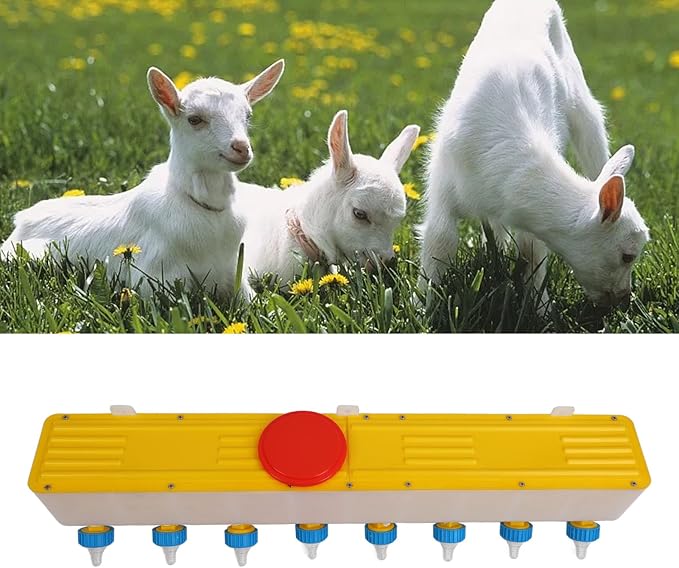 Honio Premium Silicone Lamb Drink Nipples Piglets Feeder 10L Kittens Calf Teat Lamb Feed Pigs Pig Raising Equipment 31.7In Poultry Feeders Ideal for Piglets Lamb and Calf Nutrition
